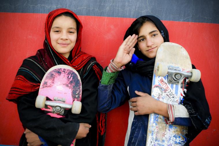 Female youth leaders at Skateistan Kabul 2010